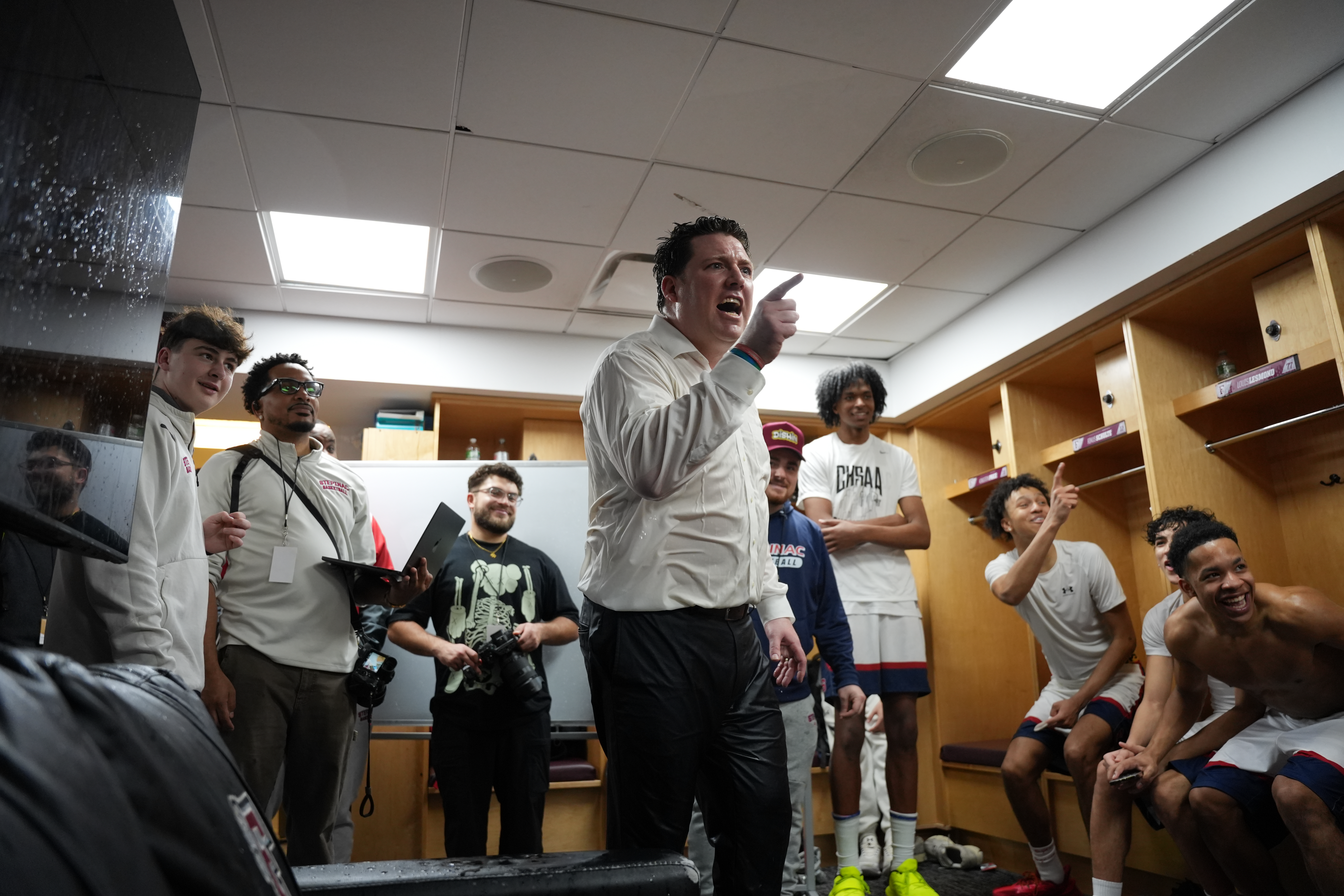 Stepinac celebrates after championship win